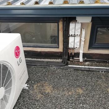 LG Air Conditioners and piping installed by Coolspark Air Conditioning